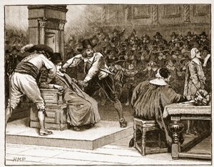 Scene in the House of Commons: The Speaker Coerced, Illustration from Cassell