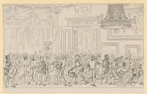 Scene of London life by English School
