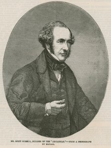 Scott Russell, Builder of the Leviathan Steam Ship by English School