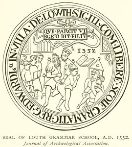 Seal of Louth Grammar School, A.D. 1552 by English School