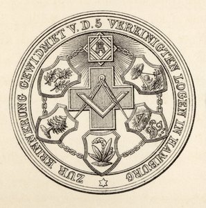 Seal of the Masons of Hamburg, from 