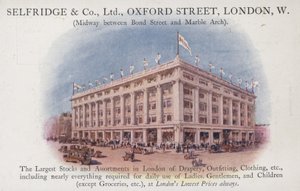 Selfridge and Company Limited, Oxford Street, London, West by English School