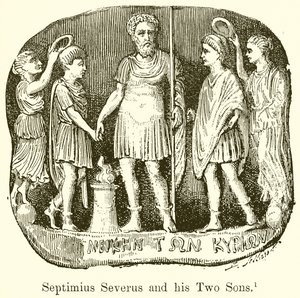 Septimius Severus and his Two Sons by English School