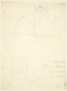 Series of Sketches of Abbey Gatehouse and Bristol Cathedral