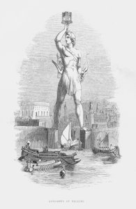 Seven Wonders Of The Ancient World: Colossus at Rhodes by English School