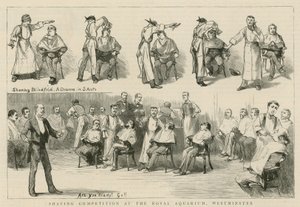 Shaving Competition at the Royal Aquarium by English School