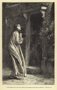 She lingered at the door before she gathered courage to knock by English School