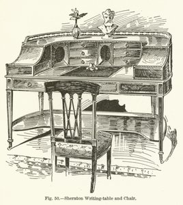 Sheraton Writing-table and Chair