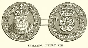 Shilling, Henry VIII by English School