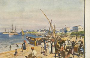 Ship on the beach, Dar es Salaam, Tanzania by English School
