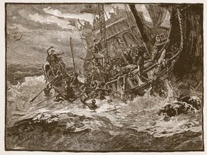 Shipwreck of Prince William (Illustration from Cassell