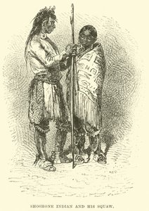 Shoshone Indian and his Squaw by English School