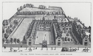 Sidney Sussex College, about 1688, after Loggan by English School