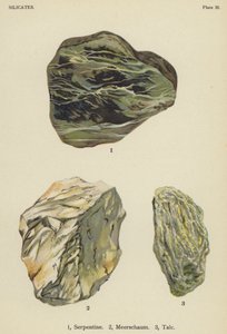 Silicates, serpentine, meerschaum, talc