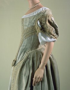 Silver-Tissue Dress, 1660s by English School