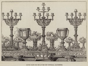 Silver Plate for Use at the New Townhall, Manchester