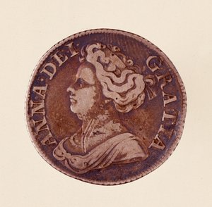Silver English Groschen, Reign of Queen Anne Stuart (1712)