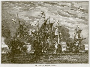 Sir Andrew Woods Victory, illustration from The Sea by F. Whymper by English School