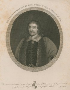 Sir Christopher Packe, Lord Mayor of London, 1655 by English School