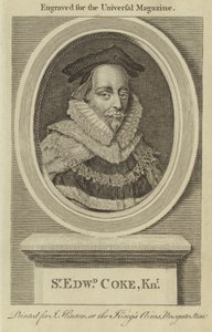 Sir Edward Coke, Knight by English School