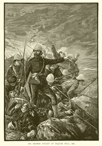 Sir George Colley at Majuba Hill, 1881 by English School