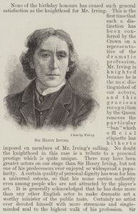 Sir Henry Irving by English School