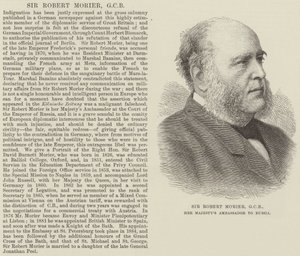 Sir Robert Morier, GCB, Her Majesty