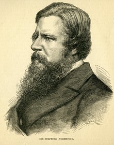 Sir Stafford Northcote, 1st Earl of Iddesleigh (1818-87) by English School