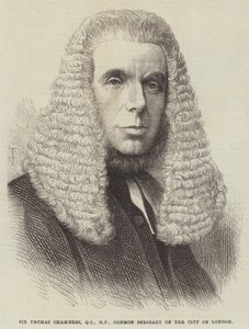 Sir Thomas Chambers, QC, MP, Common Serjeant of the City of London by English School