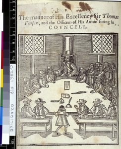 Sir Thomas Fairfax and the General Council of the Parliamentarian Army by English School