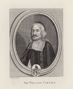 Sir William Curtius (engraving) by English School