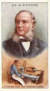 Sir William Siemens, finishing an Armature by English School