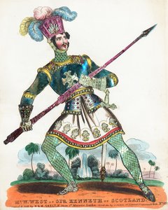 Sir William West as Sir Kenneth of Scotland by English School