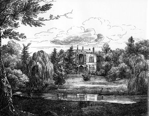 Sketch of Greenbank House, Liverpool