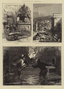 Sketches at Naples by English School