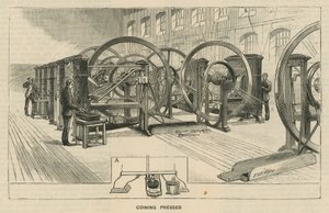 Sketches at the Royal Mint, Tower Hill; Coining Presses by English School