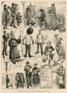 Sketches at the Royal Victoria Coffee Hall, Waterloo Road, South London