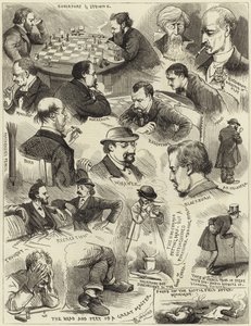 Sketches at the International Chess Tournament by English School