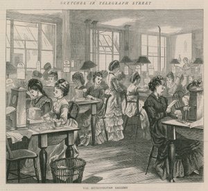Sketches in Telegraph Street - The Metropolitan Gallery by English School