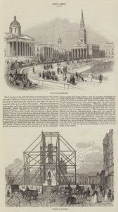 Sketches of Trafalgar Square by English School