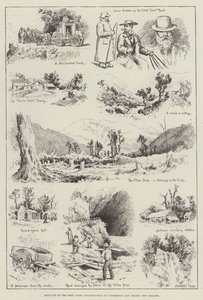 Sketches on the West Coast Coaching-Road of Canterbury and Nelson, New Zealand by English School