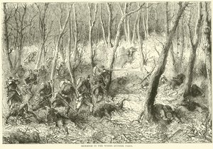 Skirmish in the Woods Outside Paris, October 1870 by English School