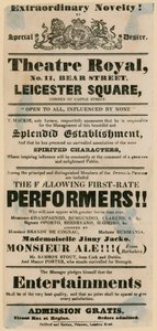 Skit theatre playbill advertising a pub, The Bear and Ragged Staff by English School