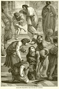 Socrates Teaching the Youths of Athens by English School