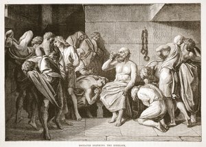 Socrates Drinking the Hemlock by English School