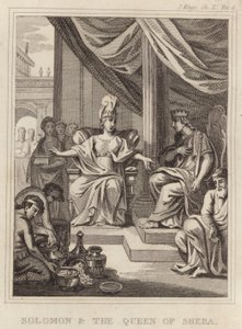 Solomon and the Queen of Sheba by English School