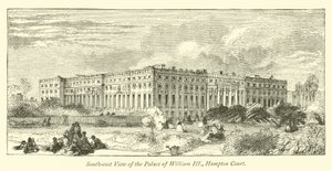 South-east View of the Palace of William III, Hampton Court by English School