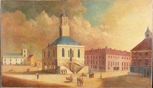 South Shields Market Place, c.1800 by English School