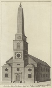 South West View of the Parish Church of St Luke in Old Street, London