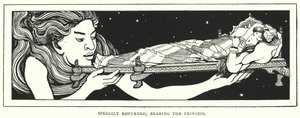 Speedily returned, bearing the princess by English School